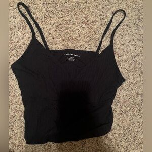 American Eagle Outfitters Cropped Black Women's Tank Top. Size M